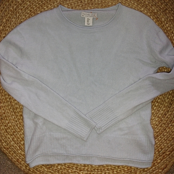 Rachel & Zoe Cashmere Sweater Sz.S powder blue - Picture 1 of 6